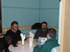 Supper at EMP -- Jonathan Wood, Joe LeVasseur, and Phil Weber