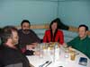 Supper at EMP -- Jonathan Wood, Joe LeVasseur, Connie Sullivan (MS), and Phil Weber